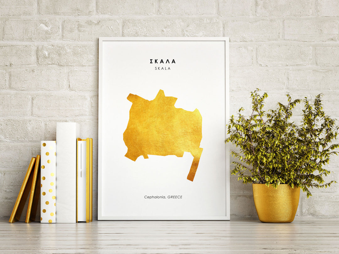 Map SKALA Art Foil Print