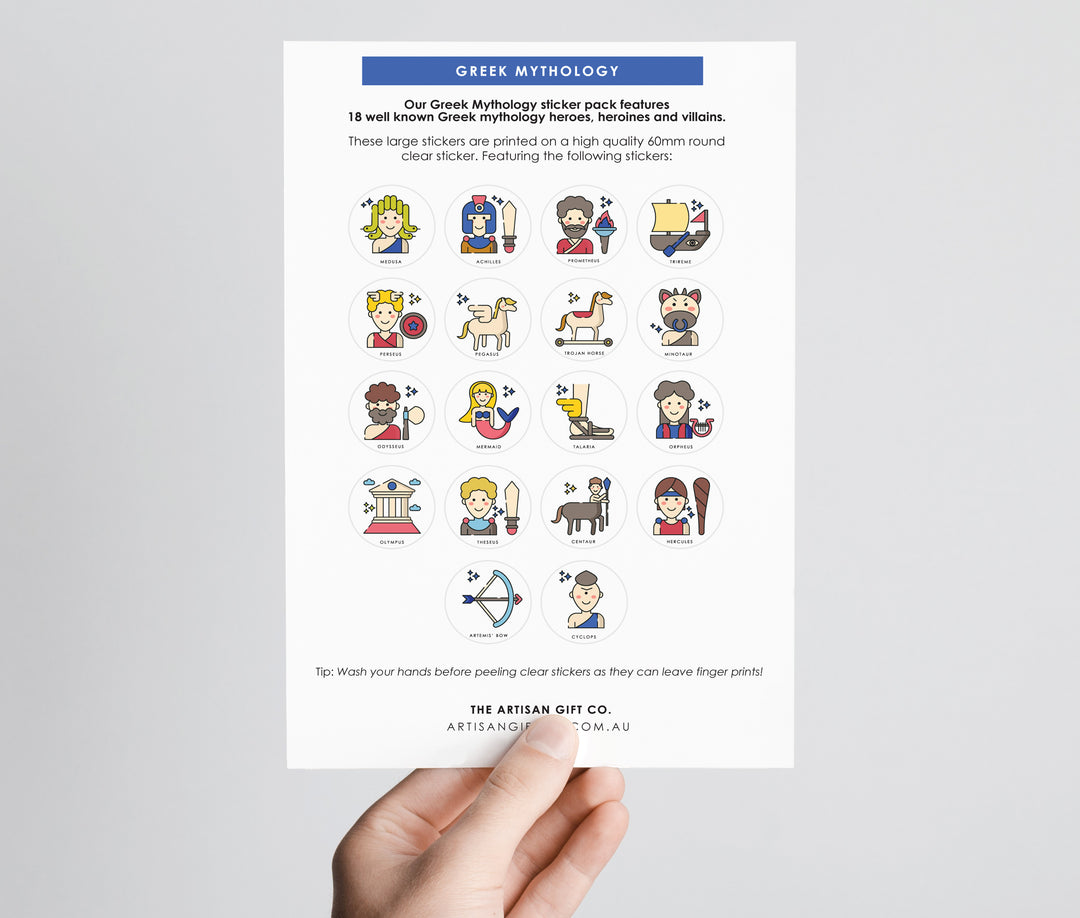 Ancient Greek Mythology - 18pc Sticker Pack – The Artisan Gift Co.