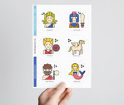 Ancient Greek Mythology - 18pc Sticker Pack